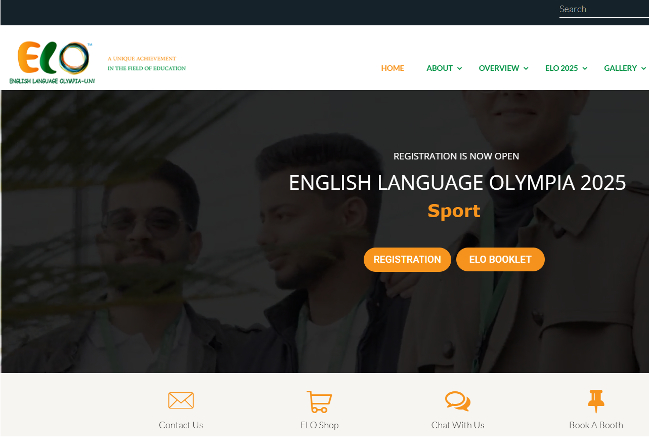 Invitation à participer à l’Olympiade Mondiale de la Langue Anglaise pour les Universités 2025