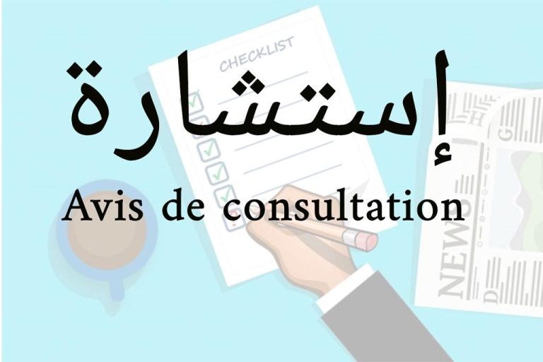 Avis de Consultation N°25/2025 faculté des sciences économiques. commerciales et sciences de gestion